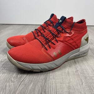 Under Armour HOVR Project Rock 2 Men's Training Shoes size 13 Blood Orange B
